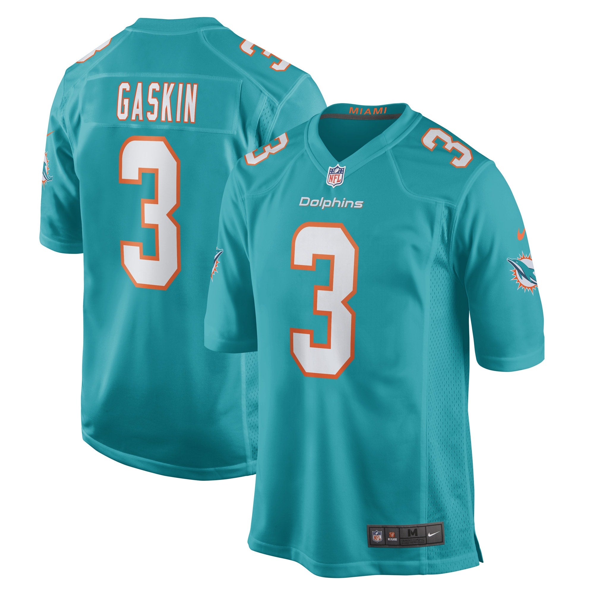 Nike Miami Dolphins No37 Myles Gaskin Orange Men's Stitched NFL Limited Inverted Legend 100th Season Jersey